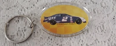 Vintage 1998... Miller Lite Key Chain *Rusty Wallace. Nascar. #2.   - Image 1 of 3