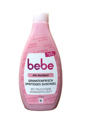 bebe Granatenfrisch Spritziges Granatapfel Duft DUSCHGEL 250 ml Flasche