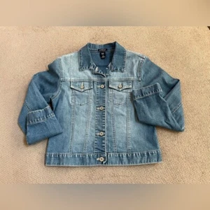 GAP Kids Girl’s XXL 14/16 Gap Stretch Medium Wash Classic Trucker Denim Jacket - Picture 1 of 8