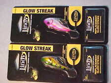 3 Lindy Glow Streak 5/16 Oz Lgstk200 Yellow Perch Ice Fishing Jig