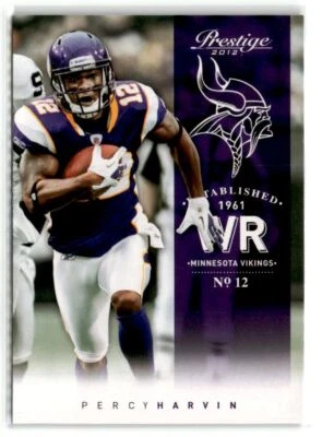2012 Panini Prestige Football  #105 Percy Harvin  Minnesota Vikings - Image 1 of 2