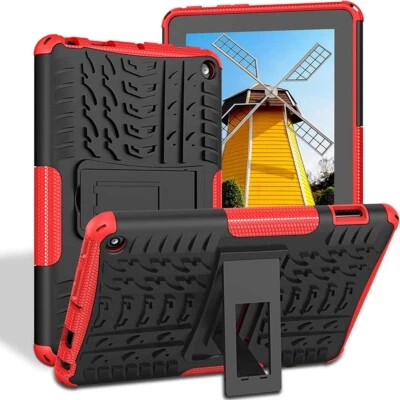 Funda protectora resistente con soporte para tablet Amazon Kindle Fire HD 10/10 Plus 12ª generación Foto 1 de 4