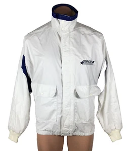 Chaqueta cortavientos Starcraft vintage años 80 barcos vela blanca y azul marino cremallera EE. UU. Talla s - Imagen 1 de 10
