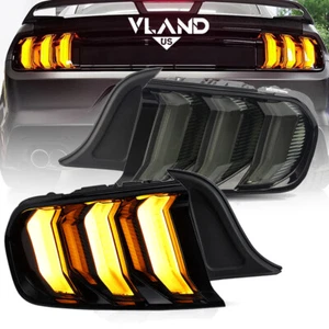 Luces traseras ahumadas VLAND completas LED 5 modos secuenciales para Ford Mustang 2015-2022 - Imagen 1 de 13