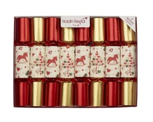 Robin Reed English Holiday Christmas Cracker - Rocking Horse, 8 Count - Picture 1 of 1