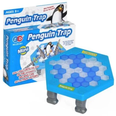 FUNNY SAVE PENGUIN ICE BLOCK BREAKER TRAP TOY PARENT CHILDREN KIDS TABLE GAME UK