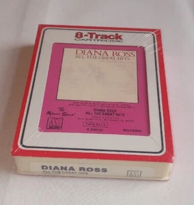 DIANA ROSS All The Great Hits Motown 8 Track Cartridge SEALED NEW Mint! S234126 - Picture 1 of 4