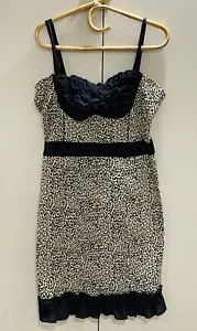 Too Fast Cirque Couture Leopard Animal Print Dress Knee Length Goth Size XL - Picture 1 of 4