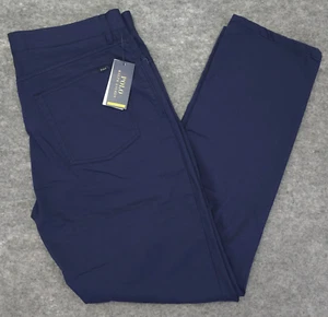 $148 Polo Ralph Lauren Performance Navy Blue Chino Golf Pants Mens Size 34 X 32 - Picture 1 of 13