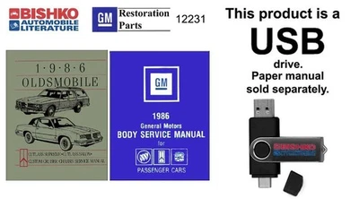 1986 Oldsmobile Custom Cruiser Cutlass Salon/Supreme Service Repair Manual USB - Image 1 of 3