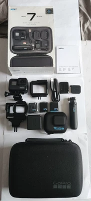 GoPro HERO7 7 Black +EXTRA BATTERIES & MORE Waterproof Action Camera 4k UHD 12mp - Image 1 of 4