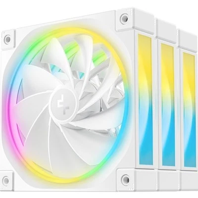Deepcool Fl12 120Mm Pwm 3 Pack Reverse White Fan - High Performance Low Noise Fl - Image 1 of 1