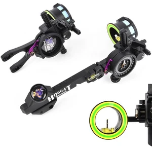 Compound Bow 2 Pin Sight 0.019" Micro Adjust Pointer Adaptor Scope Sight Hunting - Picture 1 of 21