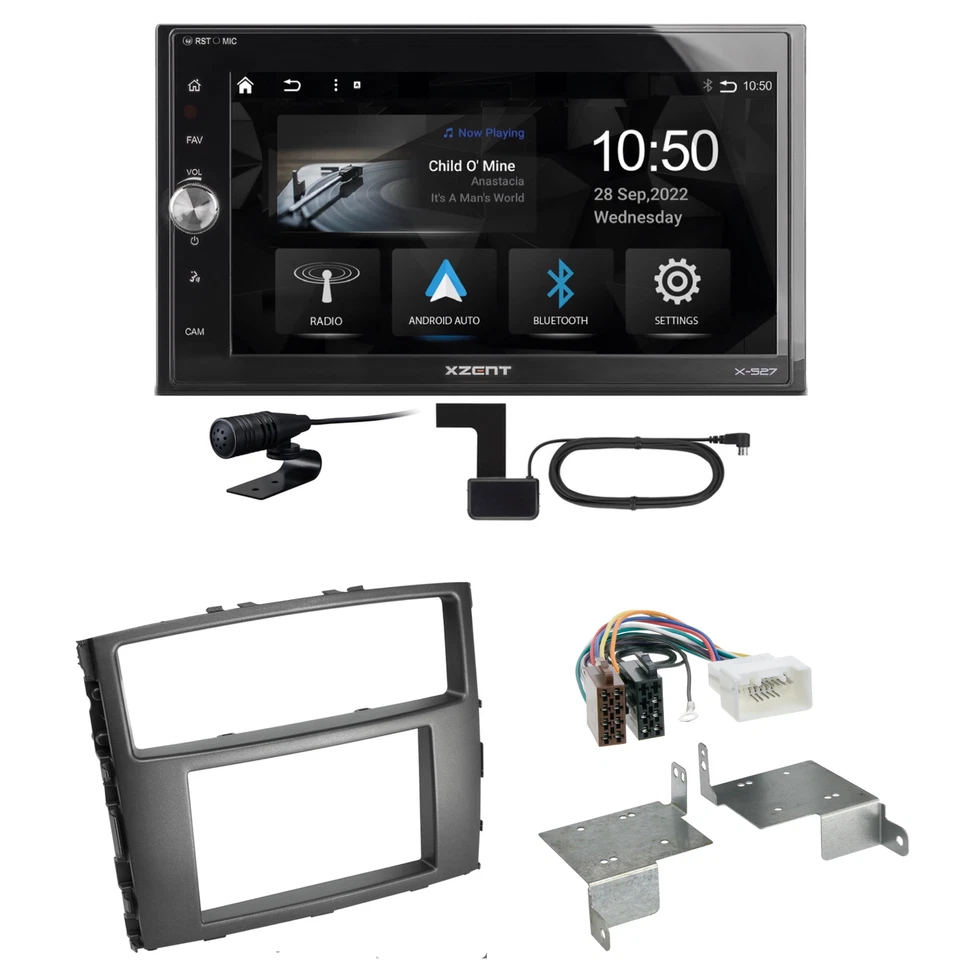 Xzent X-527 Android Auto CarPlay Einbauset für Mitsubishi Pajero bis 2014 - Bild 1 von 1