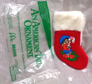 Vintage McDonald's Sears 1986 AN AMERICAN TAIL Stocking Ornament ~ FIEVEL CANDY CANE - Bild 1 von 5