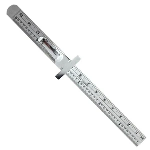 Steel Ruler Child Meter Stick Machinist Pocket with Inches and Centimeters New * - Picture 1 of 9