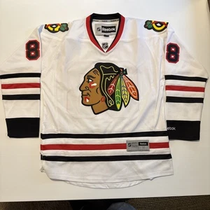 Reebok Premier NHL Jersey Chicago Blackhawks Patrick Kane White sz M - Picture 1 of 16