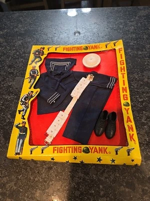 Nuevo de Lote Antiguo Vestido Fighting Yank Uniforme Azul Marino En Caja Foto 1 de 4