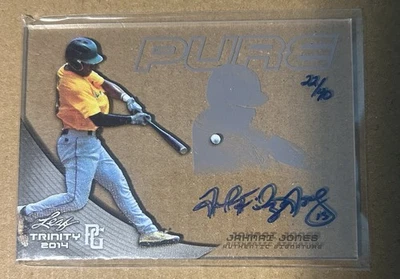 2014 Leaf Trinity - Perfect Game Pure Autographs Jahmai Jones #PGP-JJ1 Charcoal - Image 1 of 2