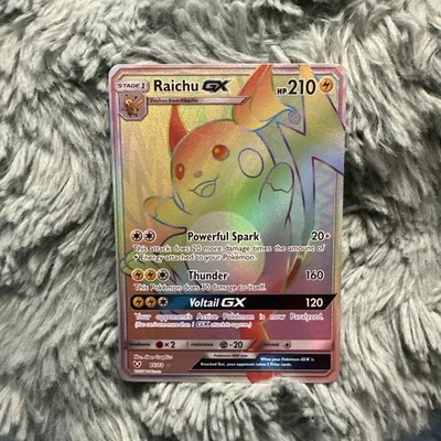 Pokemon Card Raichu GX 75/73 Shining Legends Secret Rare - Image 1 of 2
