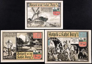 BURG in SÜDER-DITHMARSCHEN 1916/1921 Complete Series German Notgeld - Picture 1 of 2