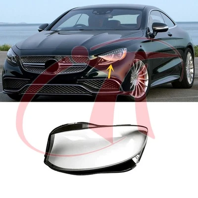 🔥 Cubierta del faro delantero izquierdo transparente para Mercedes-Benz Clase S~/S63 S65 15-20 Foto 1 de 4