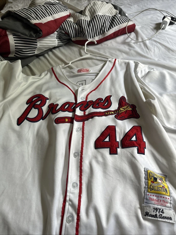Camiseta Hank Aaron Braves Mitchell Ness Talla 52 Foto 1 de 4