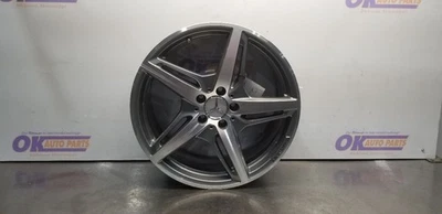 18 MERCEDES BENZ AMG GT 190 ROADSTER 19X9 MACHINED AND GRAY 5 SPOKE WHEEL RIM - Image 1 of 4