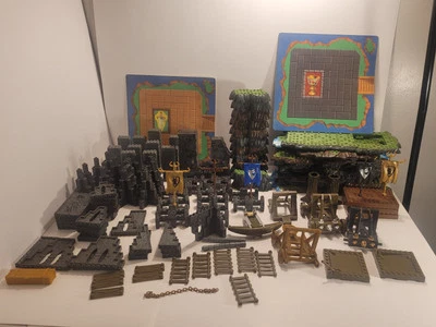 Mega Bloks  Dragons Sorcerer's Lair 9886 Stacking Blocks For Parts (Incomplete) - Image 1 of 4