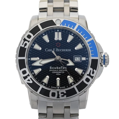 Мужские автоматические часы Carl F. Bucherer Patravi Scubatec «Batman» 45 мм + коробка и руководство - Изображение 1 из 4