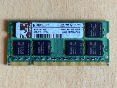 Kingston KY9530-HYC 1GB PC2-5300 667MHz Laptop SODIMM Memory - Image 1 of 3