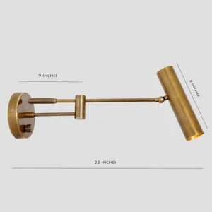 Modern Wall Lamp Swing Arm Light Sconce Cylinder Reading Sconce Contemporary Spo - Picture 1 of 7