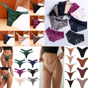 Women's Sexy G-String Bikini Thong Seamless Panties Lingerie Underwear Knickers - Picture 1 of 44