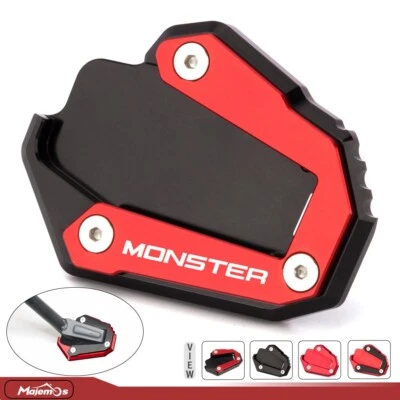 For Ducati Monster 797 821  937 1200 1200S/R Side Stand Extension Kickstand Pad — 第 1/4 张图片