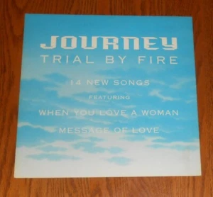 Journey Trial by Fire Poster 2-Sided Flat Square Promo 12x12 RARE - Picture 1 of 2