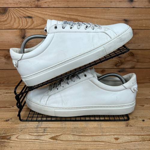 Scarpe basse eleganti Givenchy da uomo taglia 41 UK 7 Urban Street bianche firmate