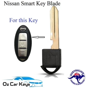 LLAVE DE PROXIMIDAD INTELIGENTE HOJA PARA LLAVES INTELIGENTES NISSAN XTRAIL PATROL MICRA JUKE QASHQAI - Imagen 1 de 5