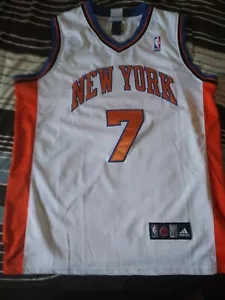 Adult 50. White CARMELO ANTHONY NEW YORK KNICKS ADIDAS JERSEY Clean - Picture 1 of 12