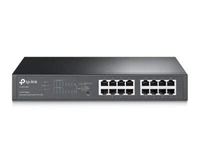 16 Port PoE Switch 8 PoE Ports Gigabit Network Switch with Web Management - Image 1 of 4