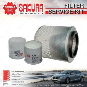 Sakura Oil Air Fuel Filter Service Kit for Holden Rodeo TFR54 54 TFR55 6 TFS55 6 - Picture 1 of 2