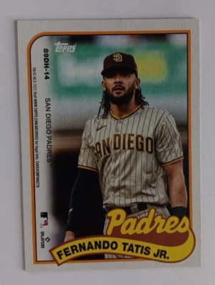 2023 Topps Archives 1989 Topps Double Headers #14, Juan Soto/Fernando Tatis Jr. - Image 1 of 4