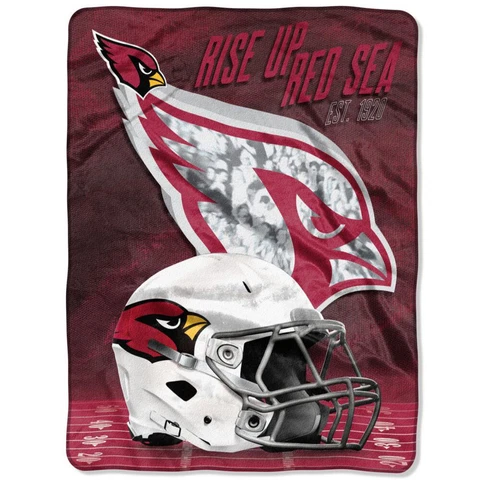 New NFL Arizona Cardinals Silk Touch Plush Super Soft Blanket X-Large 60"x80" Cover