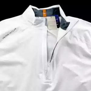 Peter Millar Crown Sport Shield Half-Zip Rain Shell Pullover Jacket XL $200 - Picture 1 of 12