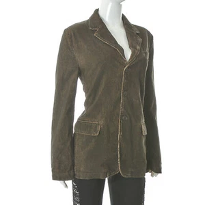 Armani Junior Girls Dark Wash Corduroy Blazer 3-Button Vintage Style 14A/166cm - Picture 1 of 7