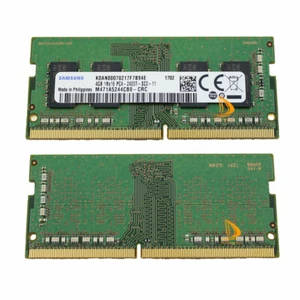Samsung DDR4 8 GB RAM 2x 4 GB PC4-19200 2400T SODIMM Memory PC4-2400T-SC0-11 - Picture 1 of 4