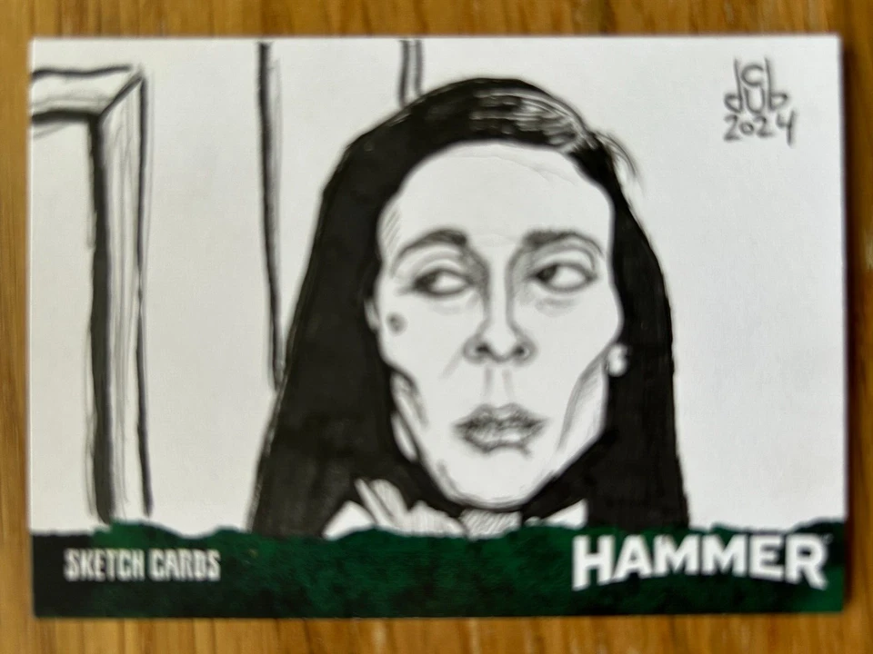 HAMMER SERIES 2 - SEVENTIES SHOCKERS: SKETCH CARD: BY CLINTON YEAGER - Image 1 of 1