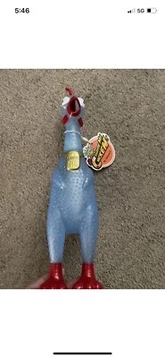 Animolds 13" Squeeze Me Chicken, Screaming Squawking Sound Blue Foto 1 de 4