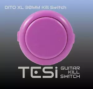 Tesi DITO XL Snap In 30MM Arcade Button Guitar Kill Switch - Pink - Picture 1 of 1