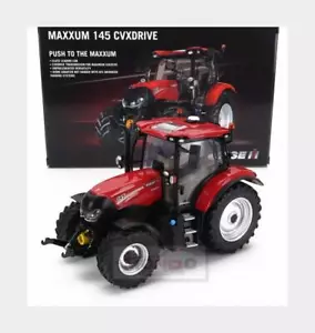 1:32 UNIVERSAL HOBBIES Case-Ih Maxxum 145 Tractor 2017 Red Black UH6462 Model - Picture 1 of 2