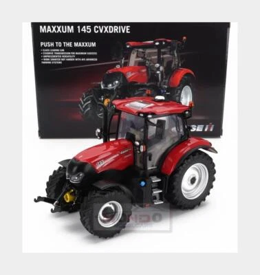 1:32 UNIVERSAL HOBBIES Case-Ih Maxxum 145 Tractor 2017 Red Black UH6462 Model - Image 1 of 2
